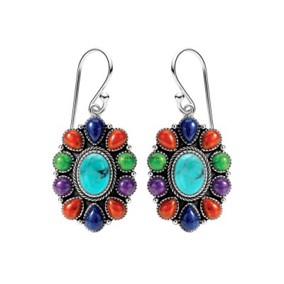 Sterling Silve Multi-Color Stones