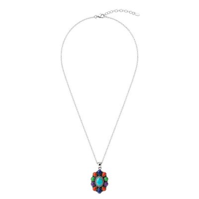 Sterling Silve Multi-Color Stones