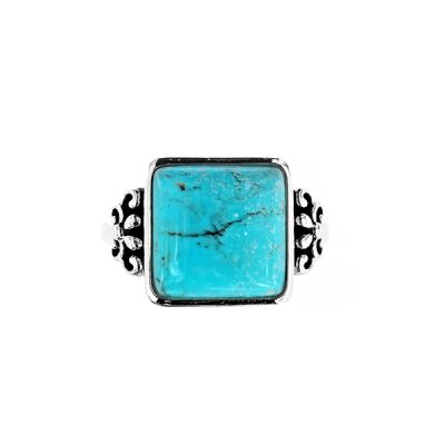 Sterling Silver Blue Kingman Turquoise Ring