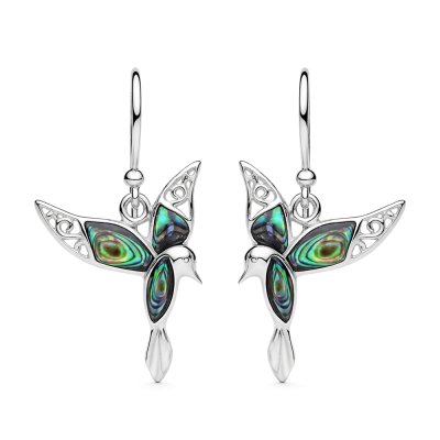 Sterling Silver Abalone Hummingbird