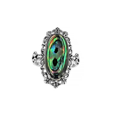 Sterling Silver Abalone Ring