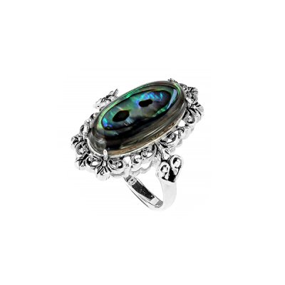 Sterling Silver Abalone Ring