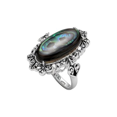 Sterling Silver Abalone Ring