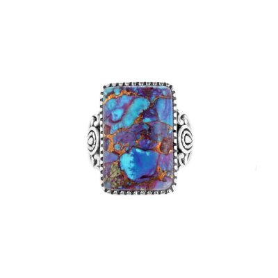 Sterling Silver Purple Turquoise Ring