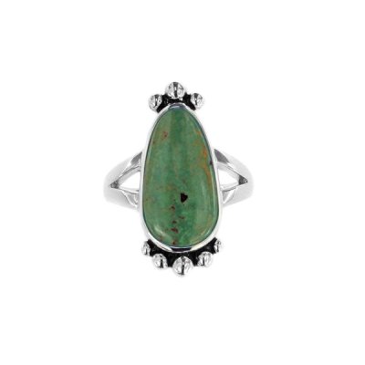 Sterling Silver Green Kingman Turquoise Ring