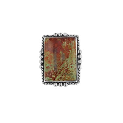 Sterling Silver Green Kingman Turquoise Ring