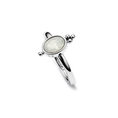 Sterling Silver Rainbow Moonstone Ring