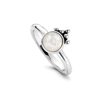 Sterling Silver Rainbow Moonstone Ring