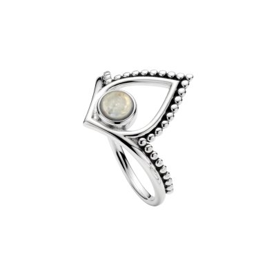 Sterling Silver Rainbow Moonstone Ring
