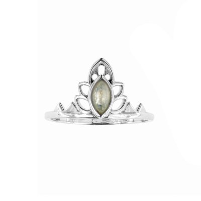 Sterling Silver Rainbow Moonstone Ring
