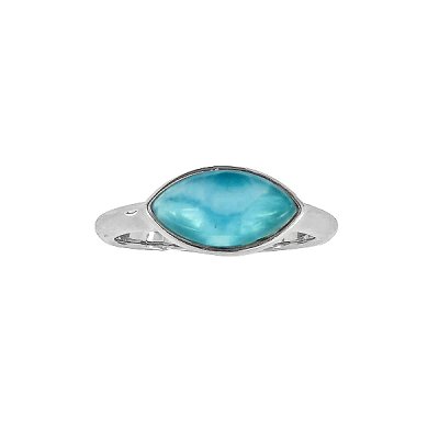 Sterling Silver Larimar Ring
