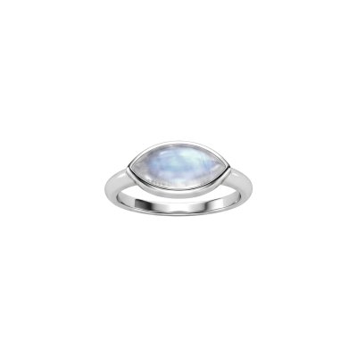 Rainbow Moonstone Sterling Silver Ring