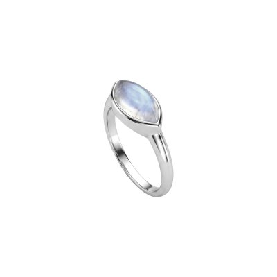 Rainbow Moonstone Sterling Silver Ring
