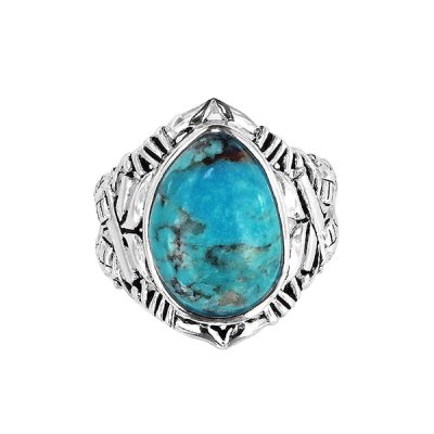 Sterling Silver Turquoise Men's Ring