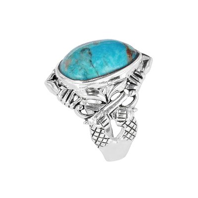 Sterling Silver Turquoise Men's Ring