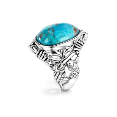Sterling Silver Turquoise Men's Ring