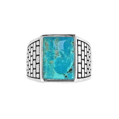 Sterling Silver Turquoise Men's Ring