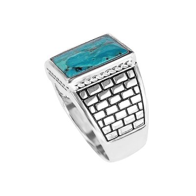 Sterling Silver Turquoise Men's Ring