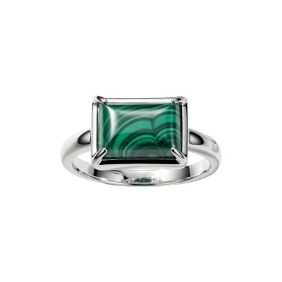 Sterling Silver Malachite Ring