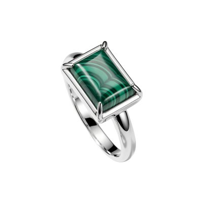 Sterling Silver Malachite Ring