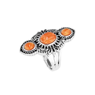 Sterling Silver Spiny Oyster Ring