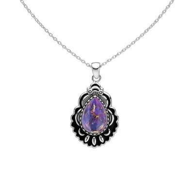 Sterling Silver Western Pendant With Chain 18 Inches