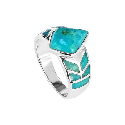 Sterling Silver Blue Kingman Turquoise Ring