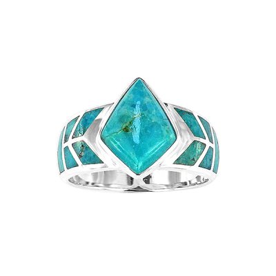 Sterling Silver Blue Kingman Turquoise Ring