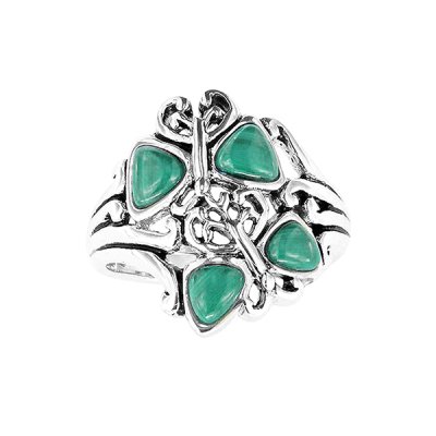 Sterling Silver Malachite Ring