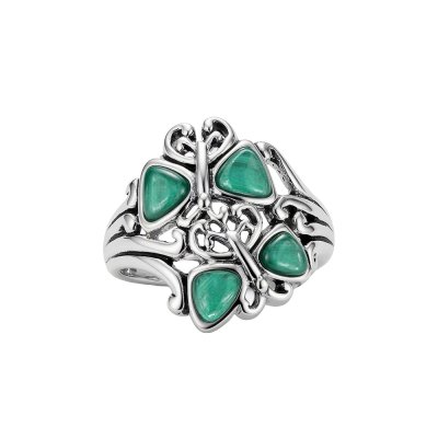 Sterling Silver Malachite Ring