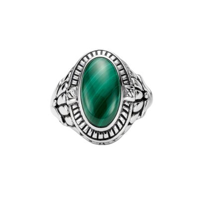 Sterling Silver Malachite Ring