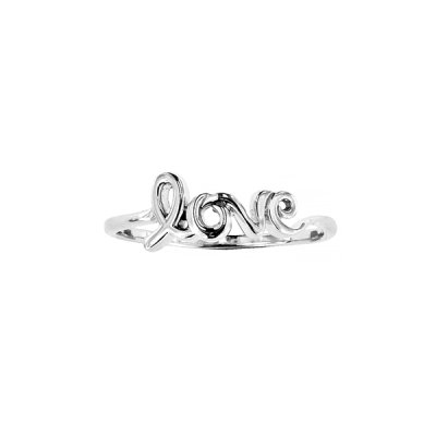 Sterling Silver Love Ring