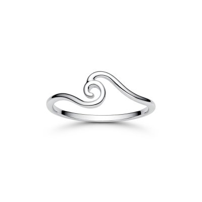 Sterling Silver Wave Ring
