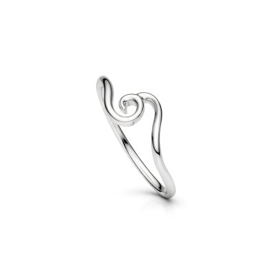 Sterling Silver Wave Ring