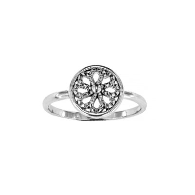 Sterling Silver Dharmachakra Ring