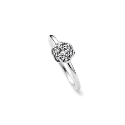 Sterling Silver Rattan Bali Ring