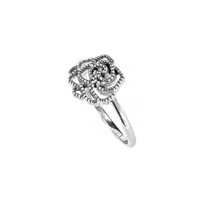 Sterling Silver Rose Ring