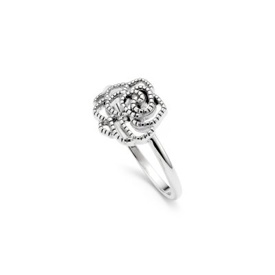 Sterling Silver Rose Ring