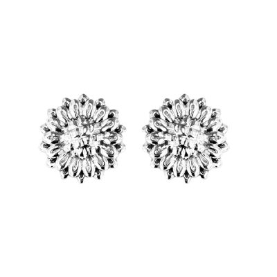 Sterling Silver Flower Earrings