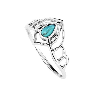 Sterling Silver Ring with Turquoise