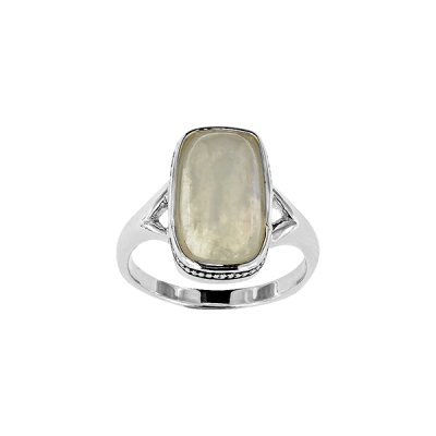 Sterling Silver Rainbow Moonstone Ring