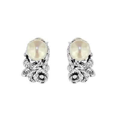 Sterling Silver Freshwater Pearl Earrings