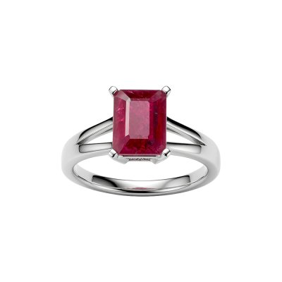 Sterling Silver Ruby Ring