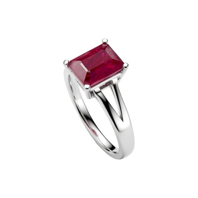 Sterling Silver Ruby Ring