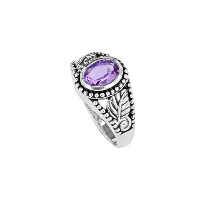 Sterling Silver Amethyst Vintage Ring