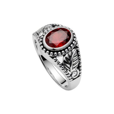Sterling Silver Garnet Vintage Ring