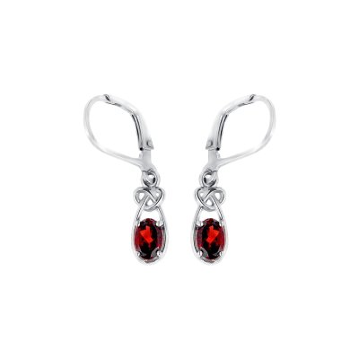 Sterling Silver Garnet Earrings