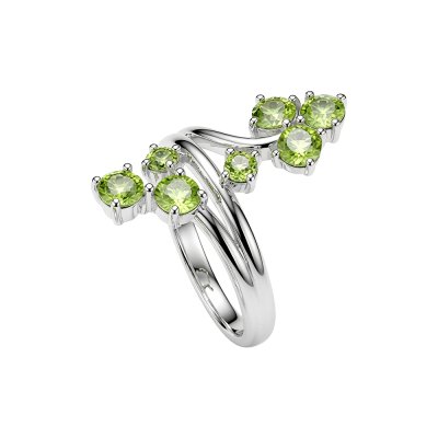 Sterling Silver Peridot Ring
