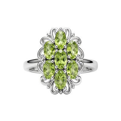 Sterling Silver Peridot Ring