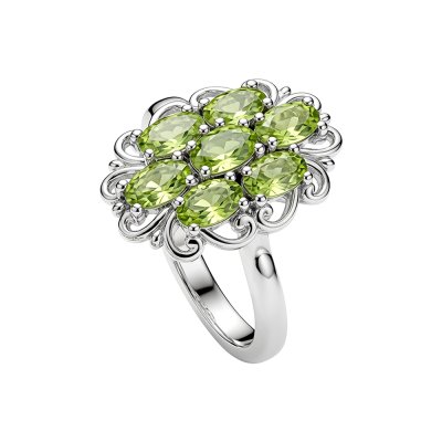 Sterling Silver Peridot Ring